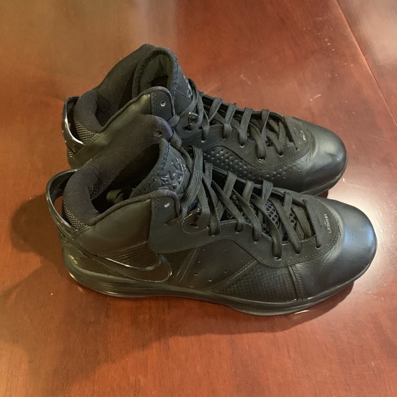 Lebron 8 Version 1 Black Blackout sz 12 worn once - Picture 3 of 5